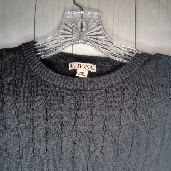 Merona lightweight black Pull-Over sweater - Picture 3 of 10